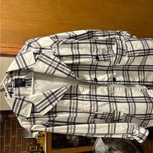 Faded Glory Black and White Plaid Jacket